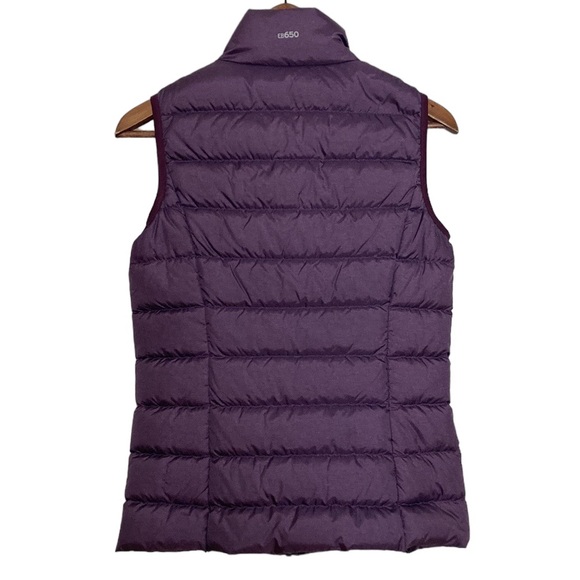 Eddie Bauer Vest Womens XS Purple EB650 Goose Down Puffy Fall Winter - Picture 2 of 15